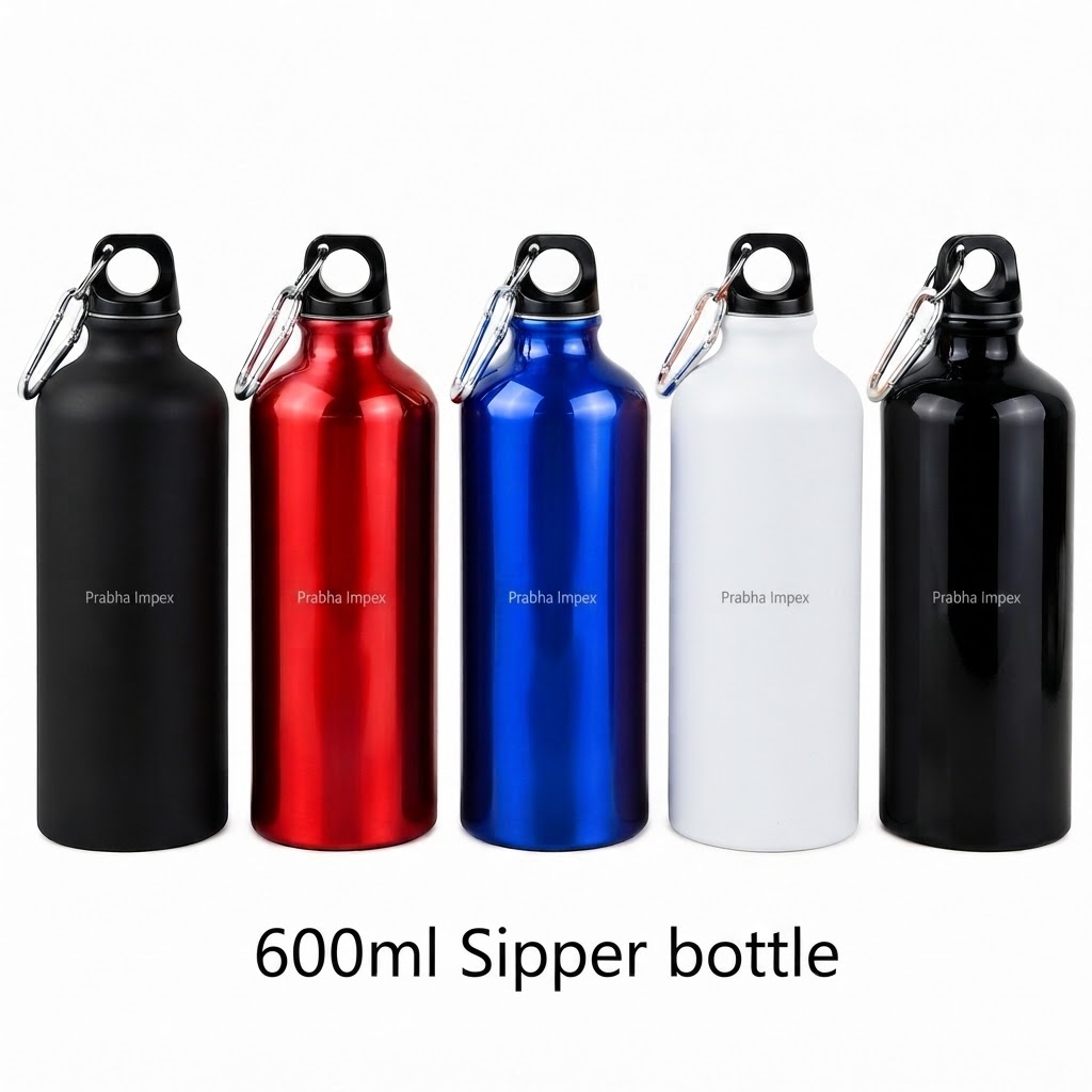 600ml COLOUR COATED SIPPER BOTTLES